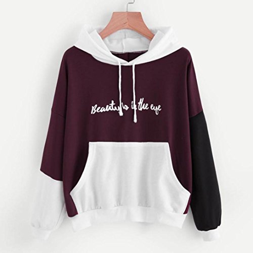 Switchali Sudaderas Mujer Capucha Ropa de Mujer en Oferta otoño Abrigos de Mujer (Medium, Púrpura)