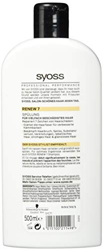 syoss Acondicionador Renew 7, 500 ml