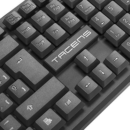 Tacens Anima AK0 - Teclado profesional (membrana, pulsación optimizada, diseño ecológico, USB 2.0, Mac/Linux/Windows