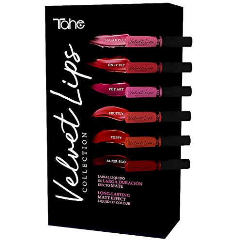 Tahe Velvet Lips Labial Líquido/Pintalabios Líquido Mate de Larga Duración y Alta Cobertura, Color 06 Alter Ego, 7 ml…