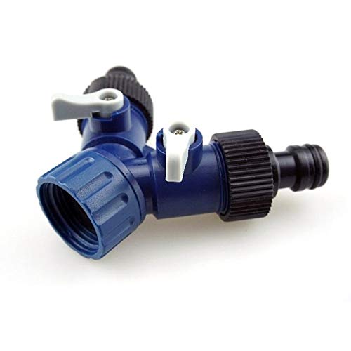 TGBN Plastic Garden Water Sprinkler Water Tap Splitter Y Shape Outlets Water Calibre Quick Connector Sprinkler, Azul