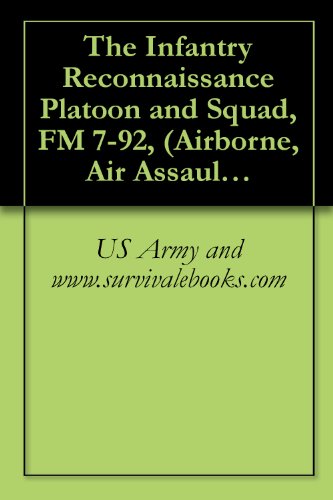 The Infantry Reconnaissance Platoon and Squad, FM 7-92, (Airborne, Air Assault, Light Infantry) (English Edition)