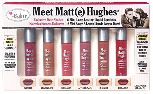 theBalm Meet Matte Hughes Set of 6 Mini Long-Lasting Liquid Lipsticks 2