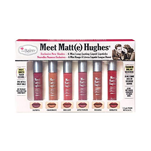 theBalm Meet Matte Hughes Set of 6 Mini Long-Lasting Liquid Lipsticks 2 (6 Pack)