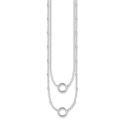 Thomas Sabo - Cadena con colgante de Mujer, Plata de Ley 925, Plateado