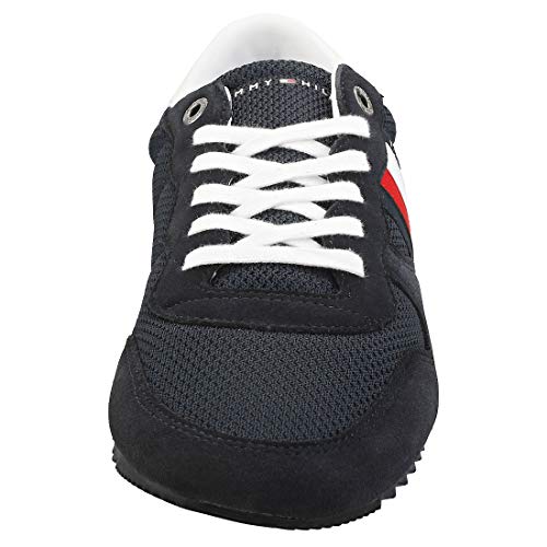 Tommy Hilfiger Essential Mesh Runner, Zapatillas para Hombre, Azul (Desert Sky Dw5), 43 EU