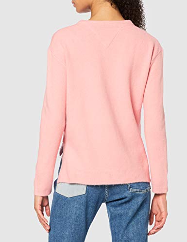 Tommy Hilfiger Tjw Side Stitch Detail Sweater Sudadera, Rosa (Pink Te6), 34 (Talla del Fabricante: X-Small) para Mujer