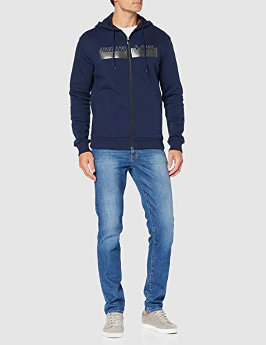 Trussardi Jeans 370 Close Denim Ice Authentic Vaqueros Straight, Azul (Blue U280), 42 (Talla del Fabricante: 31) para Hombre