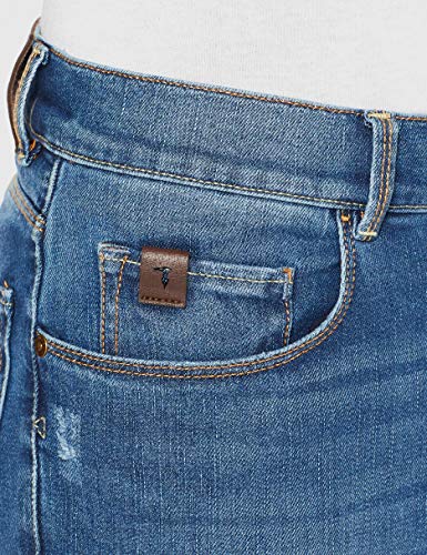 Trussardi Jeans 370 Close Denim Ice Authentic Vaqueros Straight, Azul (Blue U280), 42 (Talla del Fabricante: 31) para Hombre