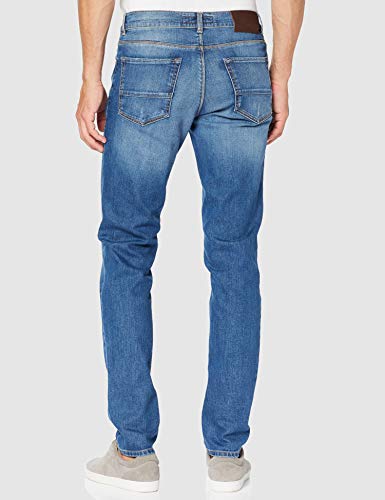 Trussardi Jeans 370 Close Denim Ice Authentic Vaqueros Straight, Azul (Blue U280), 42 (Talla del Fabricante: 31) para Hombre