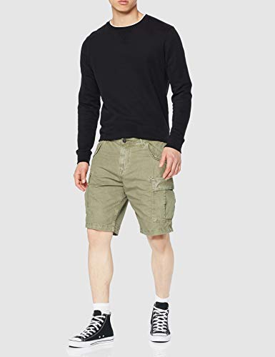 Trussardi Jeans Cargo Fit Short-Garment Dyed Pantalones, Verde (G262/Mimetic Green G262), 46 (Talla del Fabricante: 50) para Hombre