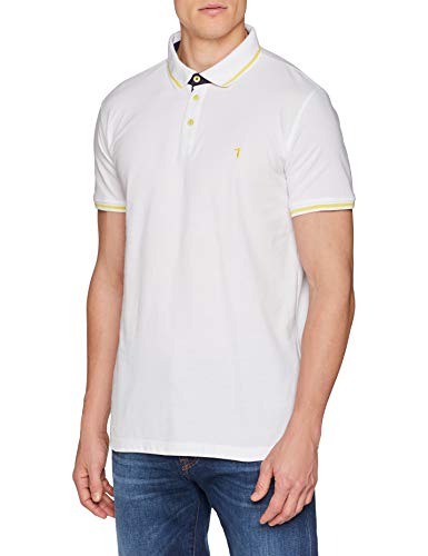 Trussardi Jeans Polo-Shirt Piquet Regular Fit, Blanco (W001/White W001), XX-Large para Hombre