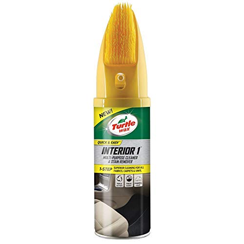 Turtle Wax 51791 Interior 1 Multi Purpose Spray De Limpieza para Asientos De Automóviles para Eliminar Manchas Y Olores con Un Cepillo 400Ml