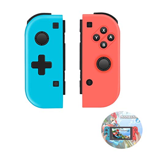 TUTUO Wireless Controller para Nintendo Switch, Gamepad Gaming Bluetooth Mando Controllers Izquierdo/Derecho compatibles con Switch Pro