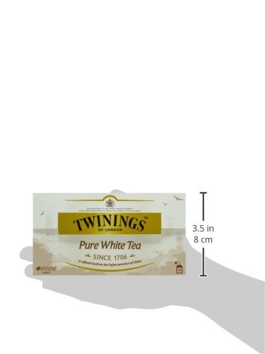 Twinings Speciality - Pure White Tea - Precioso Té Blanco con Gemas y las Primeras Hojas de la Planta de Té - Inspirado por los Emperadores de China - Perfume Fresco y en Disolución (25 Bolsas)