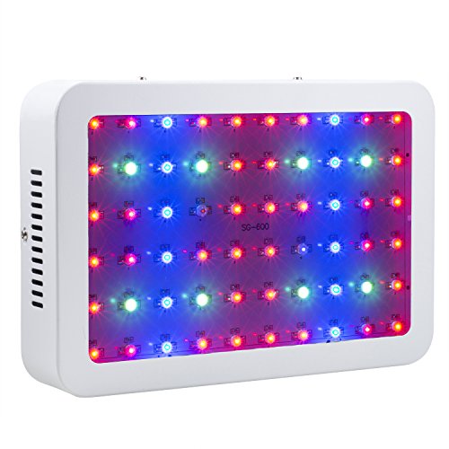 TXVSO 600W LED Planta crece la luz, Full Spectrum para invernadero y planta hidropónica de interior Florecimiento de verduras Lámparas de cultivo Menos calor y rendimientos más grandes