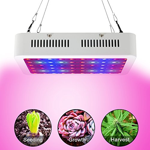 TXVSO 600W LED Planta crece la luz, Full Spectrum para invernadero y planta hidropónica de interior Florecimiento de verduras Lámparas de cultivo Menos calor y rendimientos más grandes