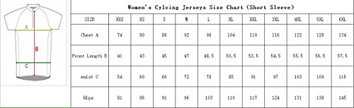 Uglyfrog Sets Ropa de Ciclismo, Maillot de Manga Corta y Culotte Corto para Mujer, Conjunto Ropa para Bicicleta Transpirable DTWX02