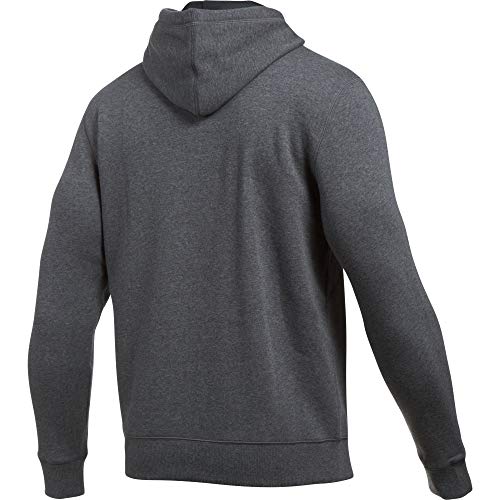 Under Armour Rival Fitted Pull Over Sudadera con Capucha, Hombre, Gris (Carbon Heather/Black 090), L