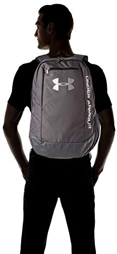 Under Armour UA Hustle Backpack LDWR Mochila Hombre Gris (Graphite/Graphite/Silver 040) Talla única