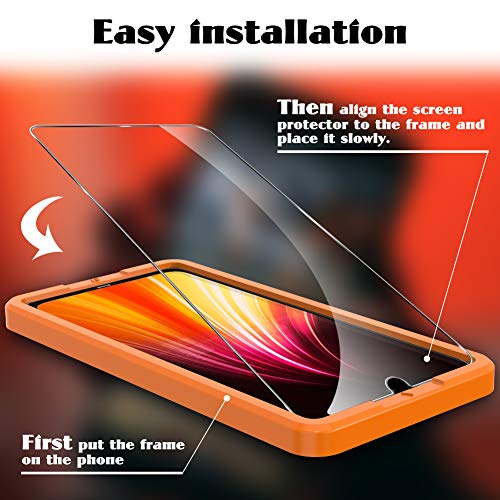 UniqueMe [3 Pack] Cristal Templado para Xiaomi Redmi Note 8T, Protector de Pantalla [9H Dureza ] [Sin Burbujas] HD Film Vidrio Templado para Xiaomi Redmi Note 8T