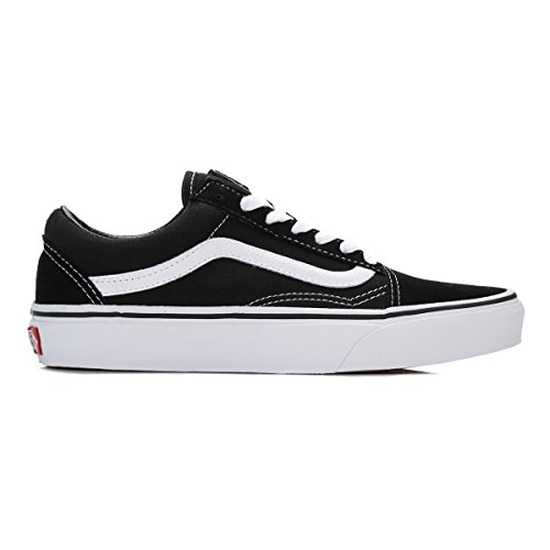 Vans Old Skool Zapatillas Unisex, Negro (Black/White), 40