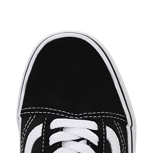 Vans Old Skool Zapatillas Unisex, Negro (Black/White), 40