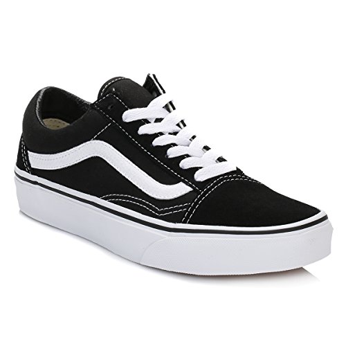 Vans Old Skool Zapatillas Unisex, Negro (Black/White), 40