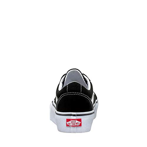 Vans Ward Platform Canvas Zapatillas Mujer, Negro (Canvas) Black/White 187), 40 EU (6.5 UK)