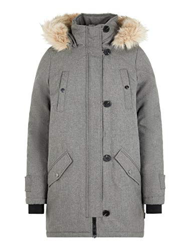 Vero Moda Vmexcursion Expedition Aw193/4parka Noos Abrigo, Gris (Medium Grey Melange Medium Grey Melange), 44 (Talla del fabricante: X-Large) para Mujer