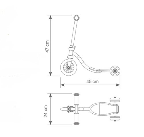 Vespa/Mini motos/ rueda del bebé/ patinaje-naranja