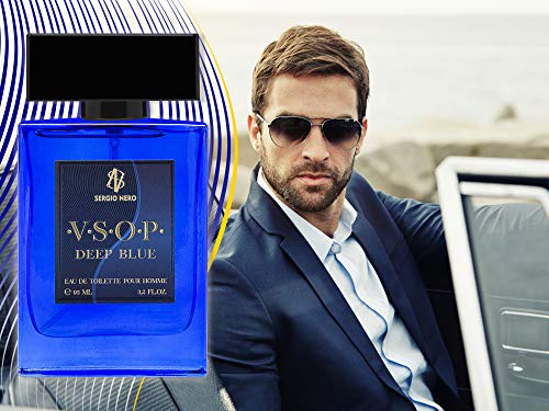 VSOP Agua de tocador (EDT) para Hombres, 95 ml - NUEVA Fragancia para Él, La mejor idea para hacer un regalo (DEEP BLUE)