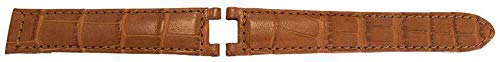 Watch Strap Made by W&CP to fit Cartier Pasha Watch Strap Cognac Genuine Alligator 20mm