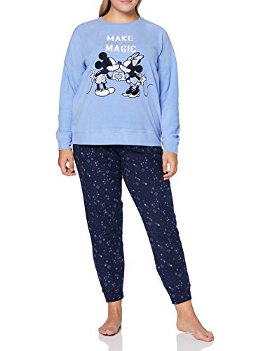 Women'Secret 4857712-18, Pijama para Mujer, Azul, XXL