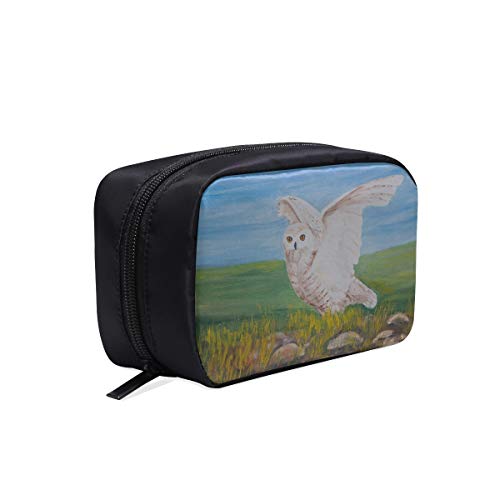 Wonder Woman Overnight Bag Art Grey Natural Bird Owl Pintura al óleo Bolsa de maquillaje de fin de semana Bolsa de maquillaje para mujer Bolsa de aseo Colgar para mujer Bolsas de cosméticos Estuche m