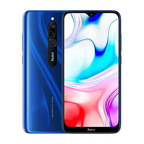 Xiaomi Redmi 8 Smartphone,3GB 32GB Mobilephone, 6,22” Pantalla Snapdragon 439,Teléfono Móvil 12MP Cámara Dual,Versión Global (Azul)