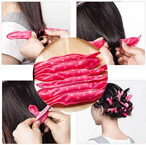 Xiaoyamyi Moda 6PCS / Juego Magia Esponja Almohada Suave Rodillo Pelo Mejor Flexible Espuma y Esponja Cabello Rulos DIY Estilismo Rulos para Pelo Herramienta - Such como Color