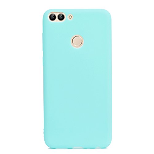 XTCASE 3X Funda Huawei P Smart Ultrafina Delgado Cover Color Caramelo Suave TPU Silicona Goma Flexible Protector Trasero Carcasa Gel Case Anti-rasguños - Rosa + Blanco + Azul Claro