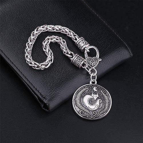 Yiffshunl Pulsera Joyas de Animales para Adolescentes Pulsera de dijes Pulsera de Cadena de Trigo Longitud de Cadena 20Cm Pulsera para Mujer para Hombre Brazalete Regalo para Hermana