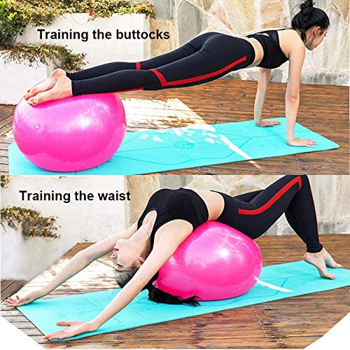 YLJYJ Ejercicio Yoga Ball, Pilates Ball Sport Swiss Ball 95cm, para Fitness Embarazo Parto Physio Balance Pilates