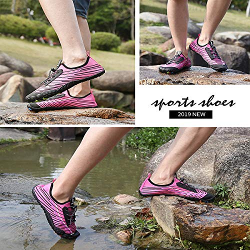 Zapatos de Agua Hombres Mujeres Calzado Acuático Seco Rápido Anfibio Deportes Unisex Escarpines Ligero Suela Duradera para Senderismo Buceo Natación Surf Playa Piscina Ejercicio Acuático