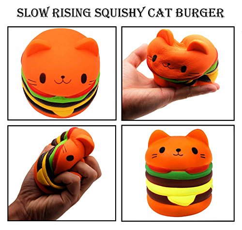 ZhengYue Squishy Kawaii Grandes Juguete Niños Squeeze Hamburguesa Squishy Slow Rising Pack Descompresión Juguetes Compresivos