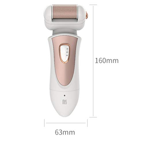 ZHHB Removedor Eléctrico Recargable De Callos De Pie, Pedicura De Lima De Pies con 2 Cabezales De Rodillo, para Eliminar La Piel Seca, Muerta, Dura, Agrietada, Callosidades
