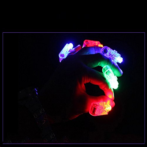 50pcs luces LED dedo, FLYING_WE Vigas de luz brillantes estupendas del dedo del LED,Ilumine juguetes Suministros de favor de fiesta.( Colores variados ?