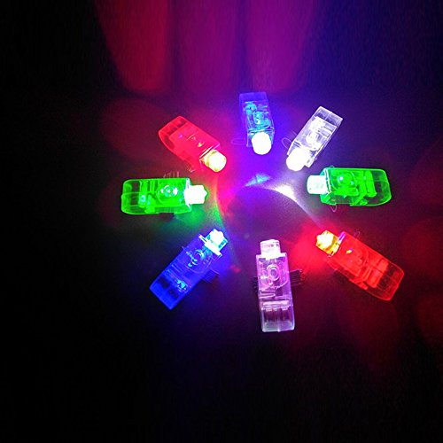 50pcs luces LED dedo, FLYING_WE Vigas de luz brillantes estupendas del dedo del LED,Ilumine juguetes Suministros de favor de fiesta.( Colores variados ?