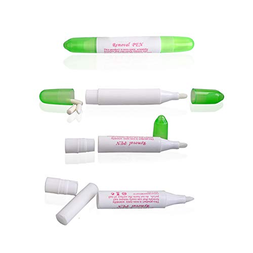 5pcs / set Esmalte de uñas Corrector de eliminación de lápiz de uñas de arte polaco Detergente con puntas de repuesto Maquillaje Corrector pluma del removedor para aplicaciones domésticas o salón