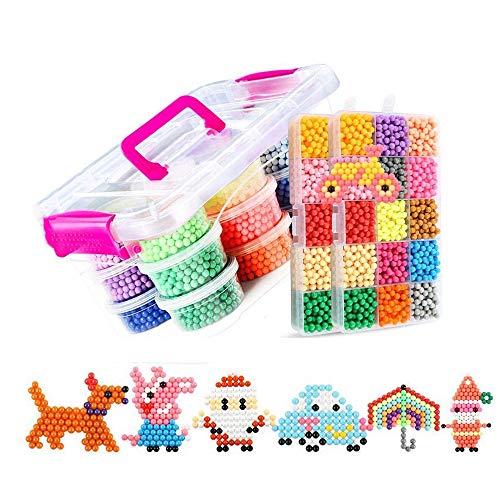 8400 PCS 30 Colores Craft Sticky Beads compatible para Aquabeads