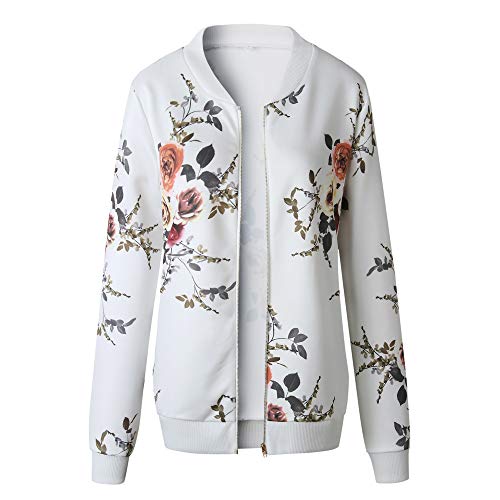 Abrigo de otoño, Dragon868 otoño 2019 Ropa Mujeres de Manga Larga Tops Chaqueta de Cremallera Outwear Tops Sueltos, Chaquetas Mujer Ofertas de Primavera 2020