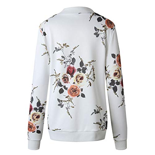 Abrigo de otoño, Dragon868 otoño 2019 Ropa Mujeres de Manga Larga Tops Chaqueta de Cremallera Outwear Tops Sueltos, Chaquetas Mujer Ofertas de Primavera 2020