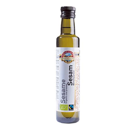 Aceite de Sésamo Fairtrade presionado en frío BIO 250 ml de Comercio Justo ecológico natural bio, eco, orgánico organic de Sésamo de Uzbekistán organic sesame oil